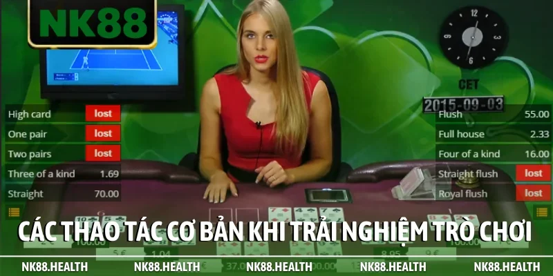 Các thao tác cơ bản khi trải nghiệm trò chơi