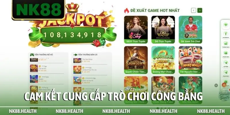 Cam kết cung cấp trò chơi công bằng