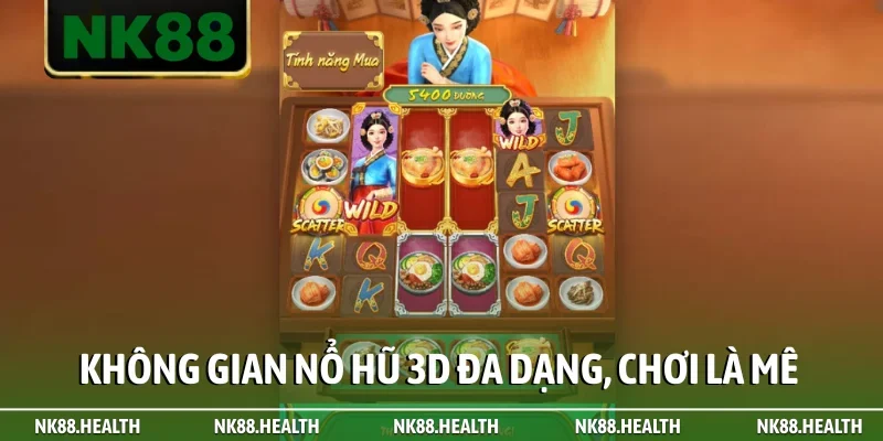 Không gian nổ hũ 3D đa dạng, chơi là mê