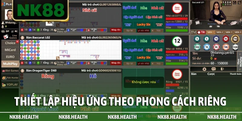 Thiết lập hiệu ứng theo phong cách riêng