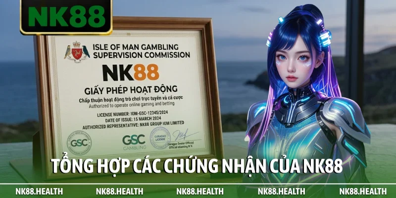 Tổng hợp các chứng nhận của NK88